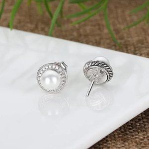 David Yurman? earrings pearl